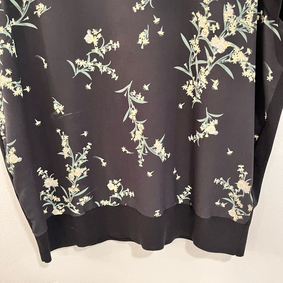 TED BAKER black ruffle sleeve floral blouse size 5 - Picture 8 of 9